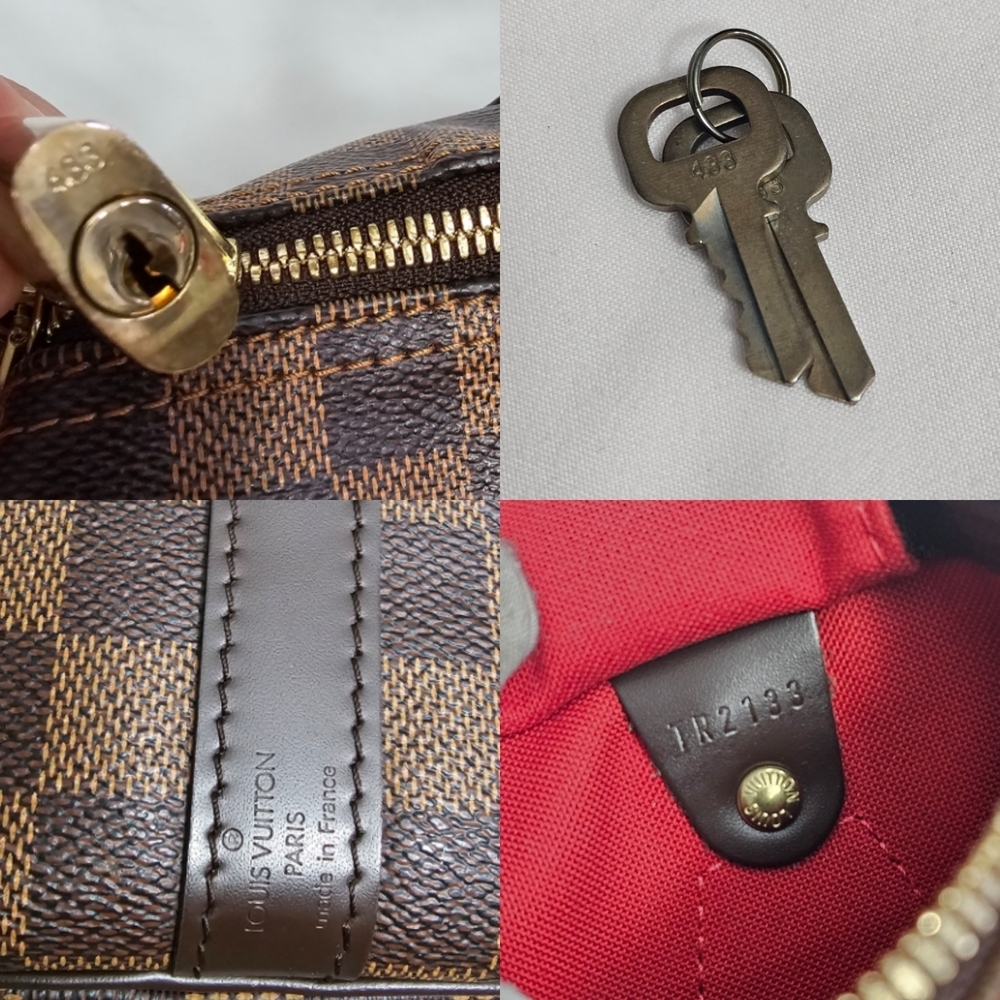 Louis Vuitton Damier Ebene Canvas Brown Black Shoulder Bag - Picture 13 of 13